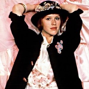 Vintage grandma dress. Pretty in pink!